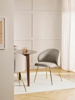 Fluwelen stoelen Luisa, 2 stuks