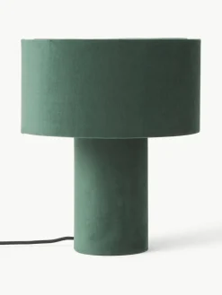 Fluwelen tafellamp Ron
