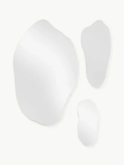 Frameloze wandspiegelset Lia in organische vorm, set van 3