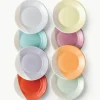 Gebaksborden 1815 Brights van porselein, 8-delig