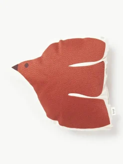 Geborduurd kussen Swif Bird van biokatoen