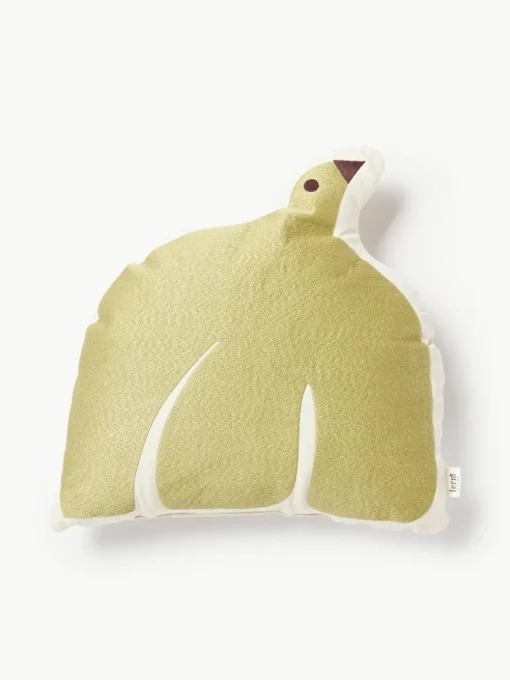 Geborduurd kussen Swif Bird van biokatoen