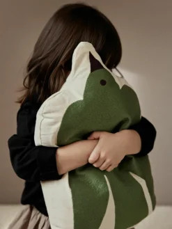Geborduurd kussen Swif Bird van biokatoen