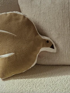 Geborduurd kussen Swif Bird van biokatoen