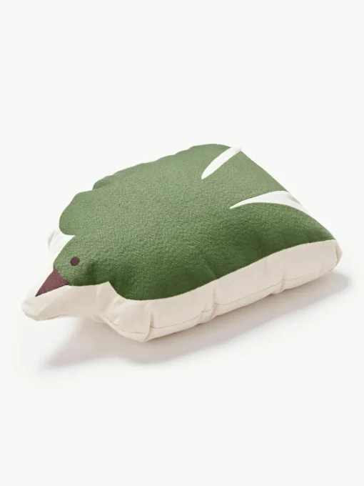 Geborduurd kussen Swif Bird van biokatoen