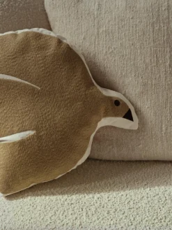 Geborduurd kussen Swif Bird van biokatoen