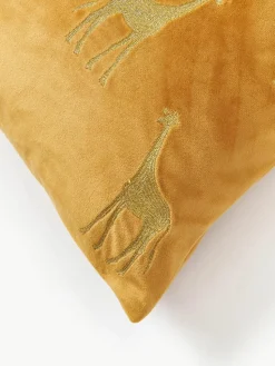 Geborduurde fluwelen kussenhoes Elefco
