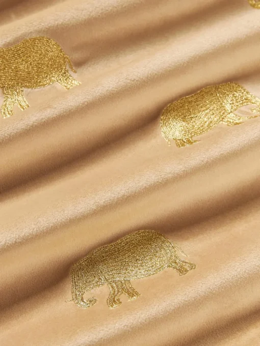 Geborduurde fluwelen kussenhoes Elefco