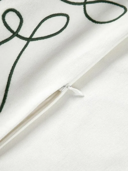 Geborduurde kussenhoes Alora met kerstmotief