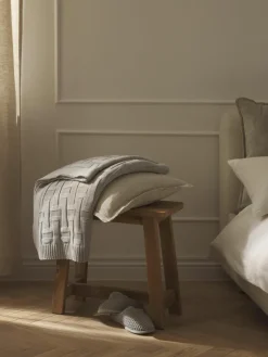 Gebreide katoenen plaid Gwen