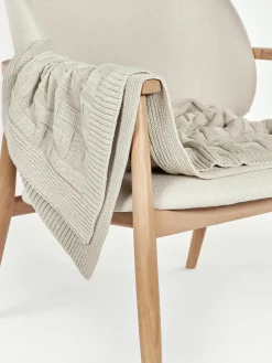 Gebreide katoenen plaid Gwen