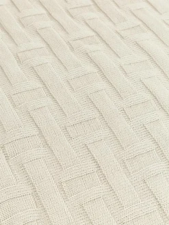 Gebreide katoenen plaid Gwen