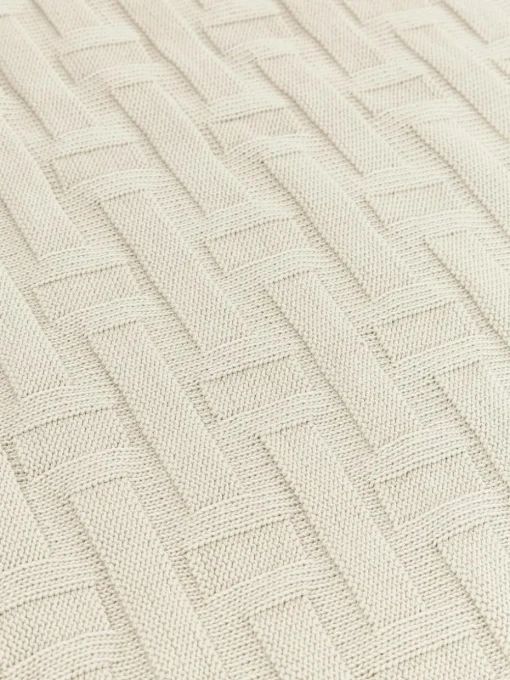 Gebreide katoenen plaid Gwen