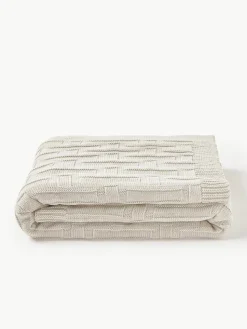 Gebreide katoenen plaid Gwen