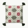 Gebreide kussenhoes Starry met kerstmotief