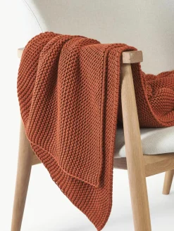 Gebreide plaid Adalyn van biokatoen