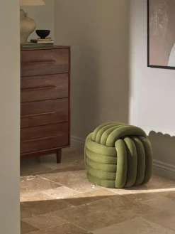 Geknoopte poef Twist