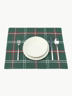 Geruite placemats Aster, 2 stuks