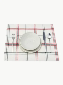 Geruite placemats Aster, 2 stuks