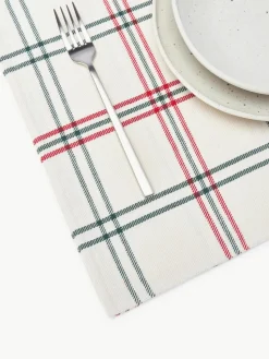 Geruite placemats Aster, 2 stuks