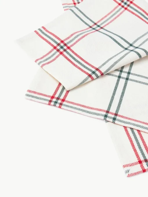 Geruite stoffen servetten Aster, 4 stuks