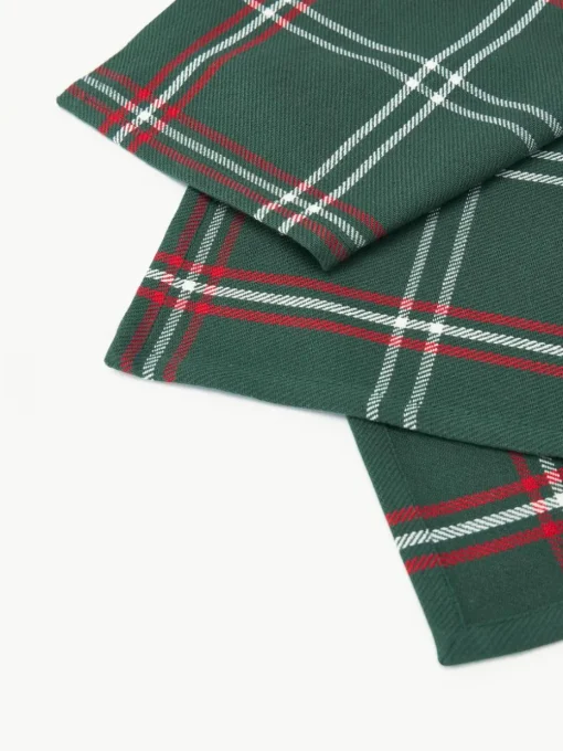 Geruite stoffen servetten Aster, 4 stuks