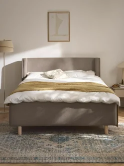 Gestoffeerd bed Arche met lades