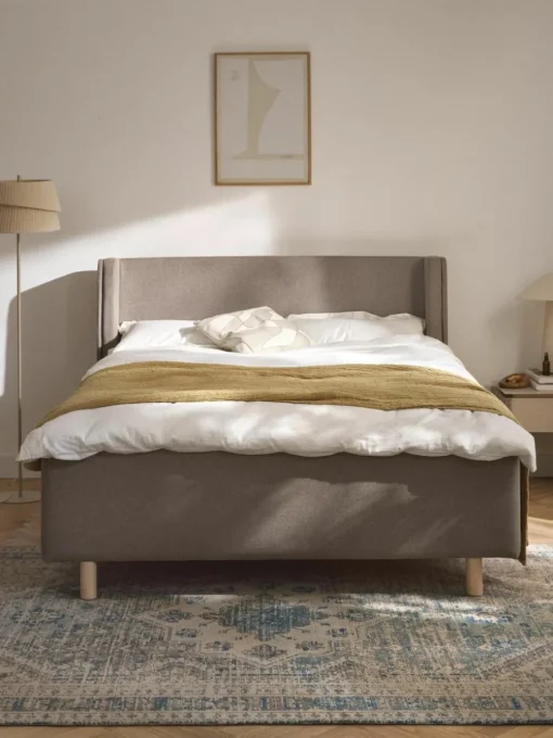 Gestoffeerd bed Arche met lades