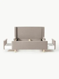 Gestoffeerd bed Arche met lades