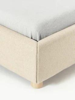 Gestoffeerd bed Ebba met opbergruimte