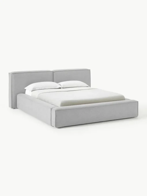 Gestoffeerd bed Lennon met opbergruimte