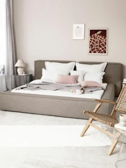Gestoffeerd bed Lennon met opbergfunctie