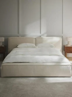 Gestoffeerd bed Lennon met opbergruimte