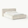 Gestoffeerd bed Lennon van corduroy met opbergfunctie