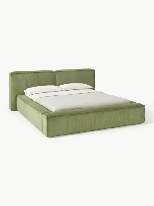 Gestoffeerd bed Lennon van corduroy