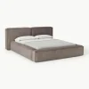 Gestoffeerd bed Lennon van corduroy met opbergruimte