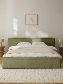 Gestoffeerd bed Lennon van corduroy