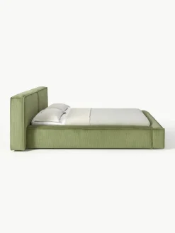 Gestoffeerd bed Lennon van corduroy