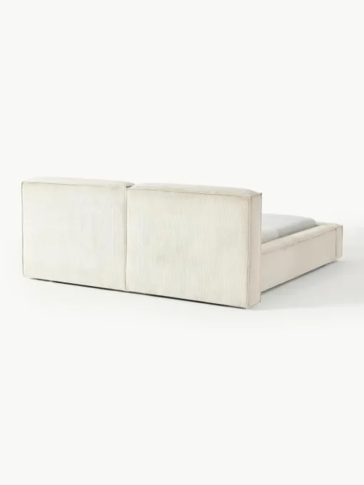 Gestoffeerd bed Lennon van corduroy met opbergfunctie