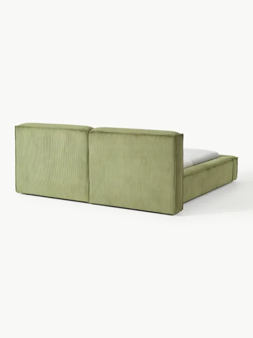 Gestoffeerd bed Lennon van corduroy met opbergfunctie