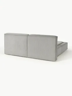 Gestoffeerd bed Lennon van corduroy met opbergruimte
