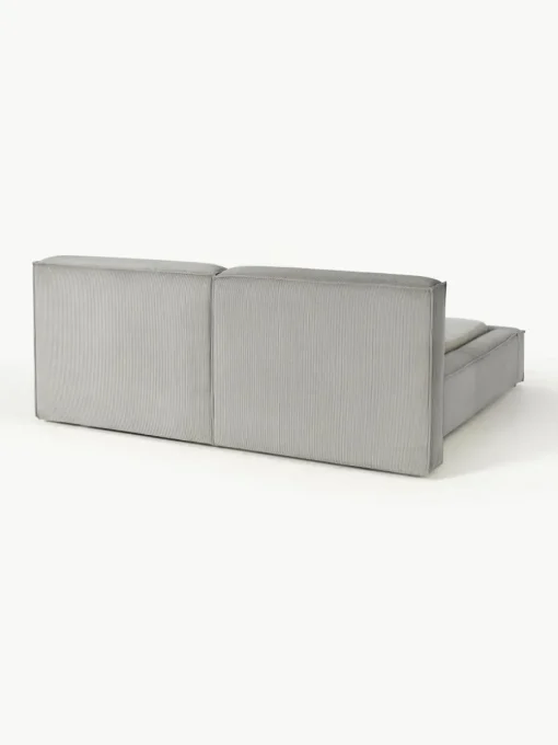 Gestoffeerd bed Lennon van corduroy met opbergruimte