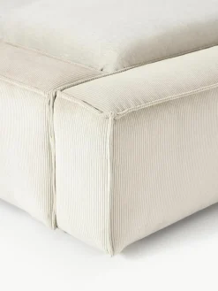 Gestoffeerd bed Lennon van corduroy met opbergfunctie