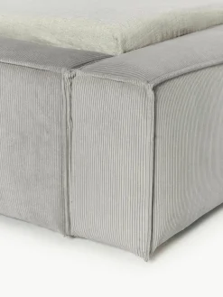 Gestoffeerd bed Lennon van corduroy met opbergruimte