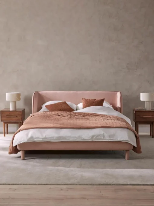 Gestoffeerd bed Luma met hoofdeinde