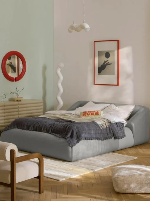 Gestoffeerd bed Sofia