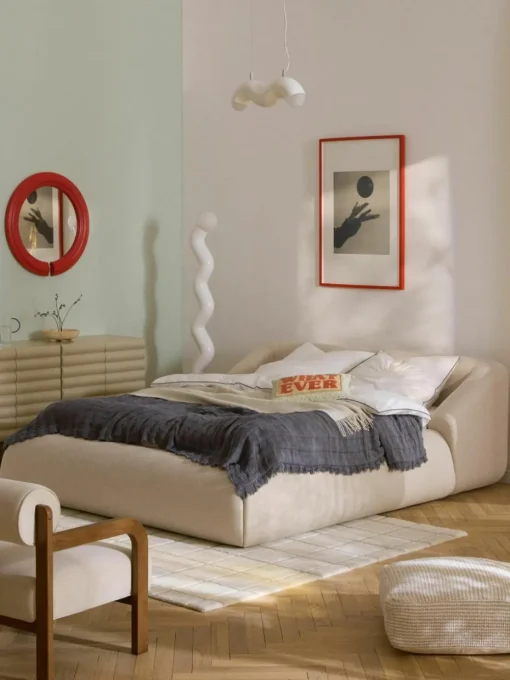 Gestoffeerd bed Sofia