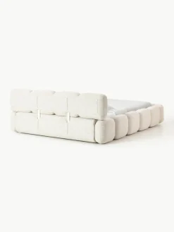 Gestoffeerd bed Tayla van bouclé