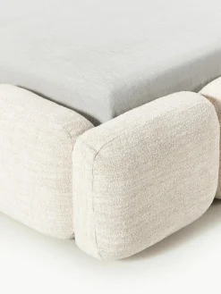 Gestoffeerd bed Tayla van bouclé