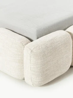 Gestoffeerd bed Tayla van bouclé
